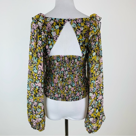 Free People Boho Mabel Floral Top XS - Picture 12 of 15